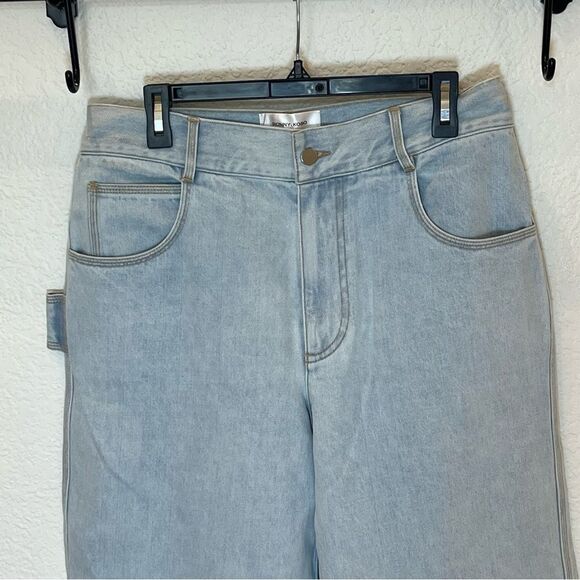 Ronny Kobo NWT! Mari Wide Leg Pant in Light Wash Size 28 - Picture 7 of 15